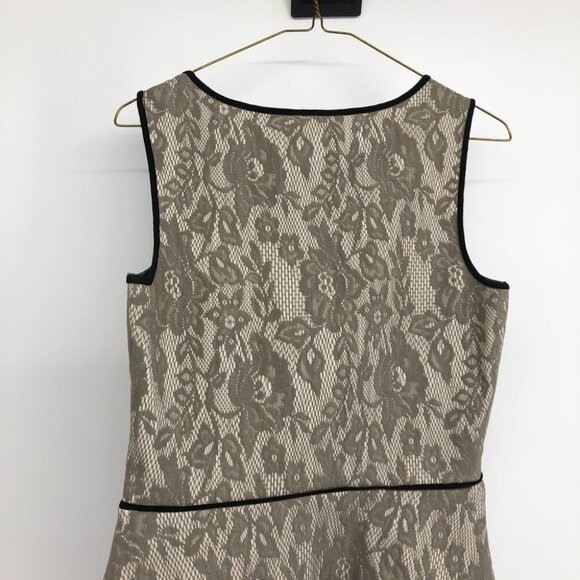 Anthropologie  Weston Wear Brown lace peplum tank top xs - Picture 7 of 14